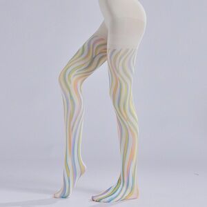 Colorful Striped Tights